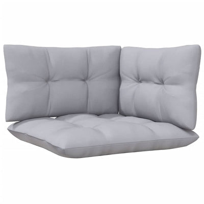 6 Piece Garden Lounge Set with Grey Cushions Solid Pinewood Payday Deals