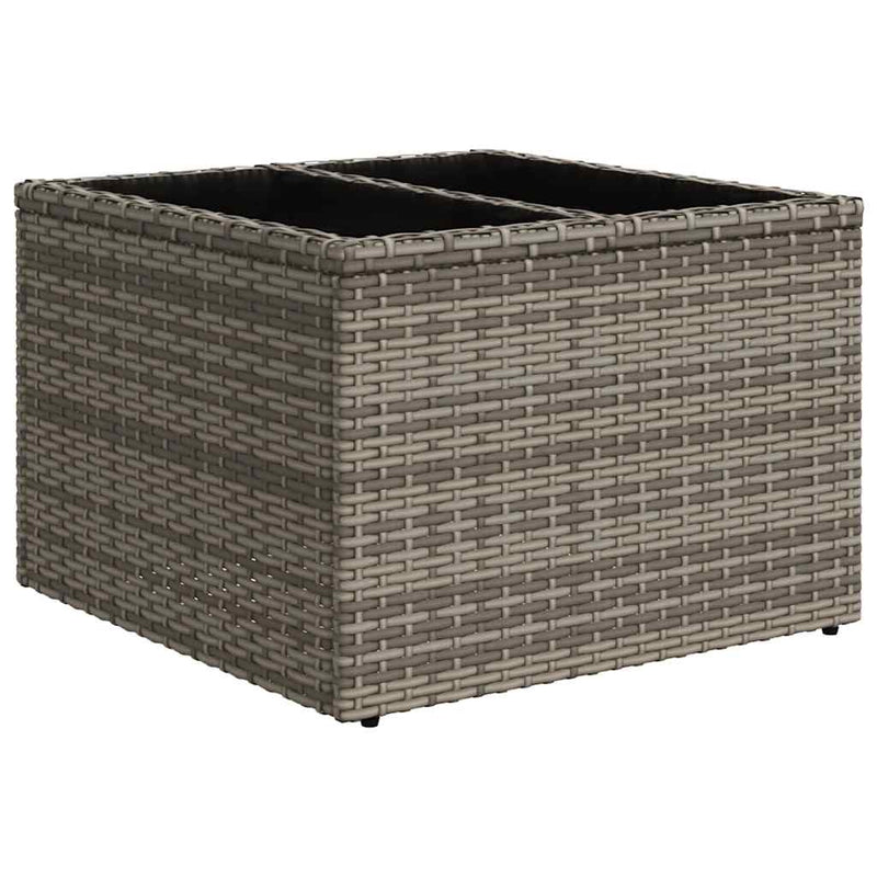 6 Piece Garden Sofa Set with Cushions Grey Poly Rattan Payday Deals