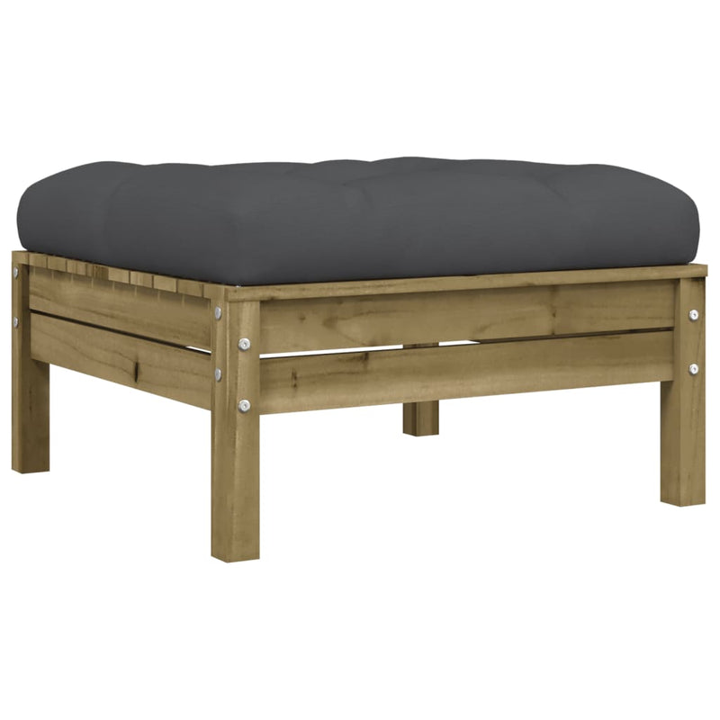 6 Piece Garden Sofa Set with Cushions Impregnated Wood Pine Payday Deals
