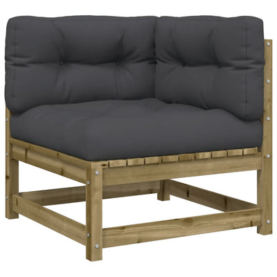 6 Piece Garden Sofa Set with Cushions Impregnated Wood Pine Payday Deals