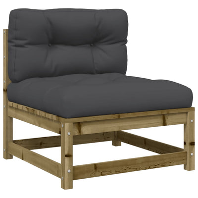 6 Piece Garden Sofa Set with Cushions Impregnated Wood Pine Payday Deals