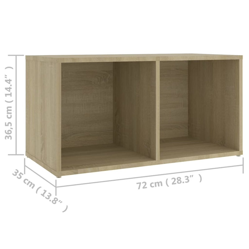 6 Piece TV Cabinet Set Sonoma Oak Engineered Wood Payday Deals