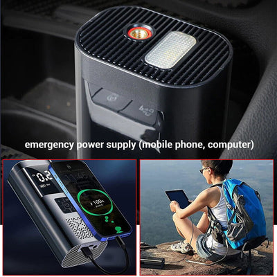 6000mAh Car Tyre Inflator 12V Air Compressor Electric Pump Cordless USB Charging Payday Deals