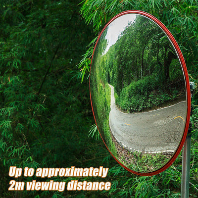 60cm Wide Angle Security Curved Convex Road Safety Mirror Traffic Driveway Payday Deals
