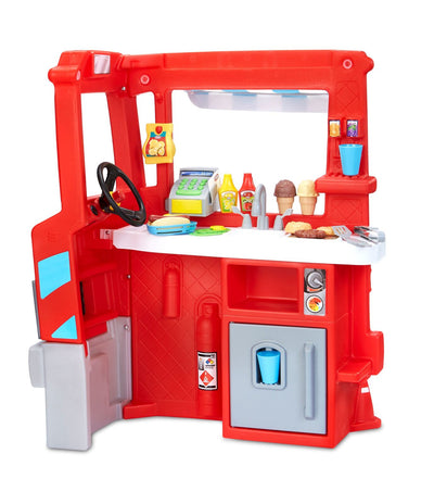 Little Tikes Play Big Cozy 2 In 1 Food Ice Cream Truck Cashier 2+ - Made in USA