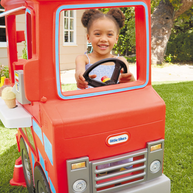 Little Tikes Play Big Cozy 2 In 1 Food Ice Cream Truck Cashier 2+ - Made in USA