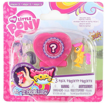 SQUISHY POPS PK3 MY LITTLE PONY SERIES 3 ASSORTED GIRLS TOY GIFT