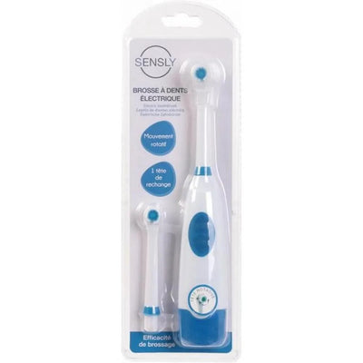 SENSLY Electric Toothbrush Dual Battery Operated Adults - Assorted Colours