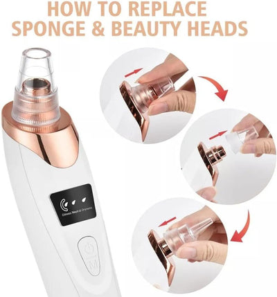 Electric Blackhead Remover Vacuum Acne Cleaner Black Spots Removal Facial Deep Cleansing Pore Cleaner Machine Skin Care Tools