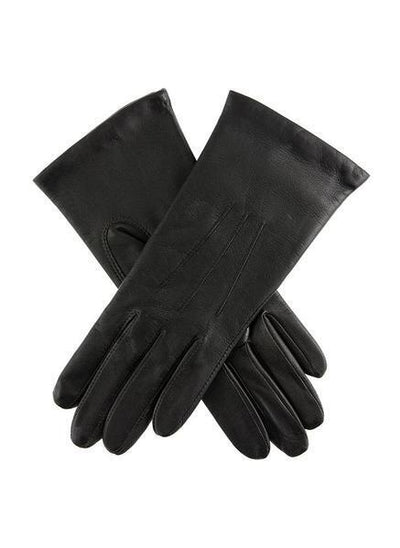 Dents Womens Emma Three-Point Leather Gloves - Black