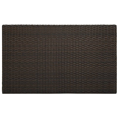 7 Piece Garden Bar Set with Cushions Poly Rattan Brown Payday Deals