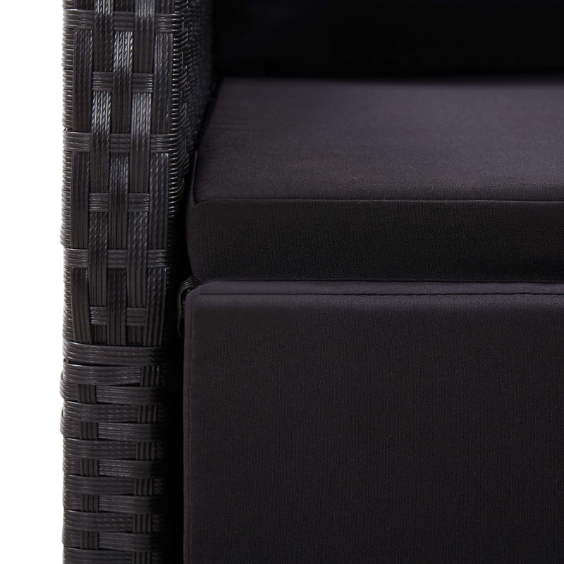 7 Piece Garden Dining Set Black Payday Deals
