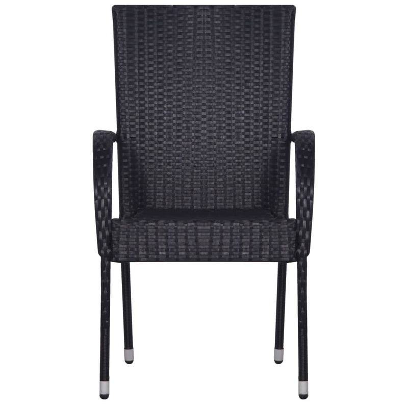 7 Piece Garden Dining Set Black Payday Deals