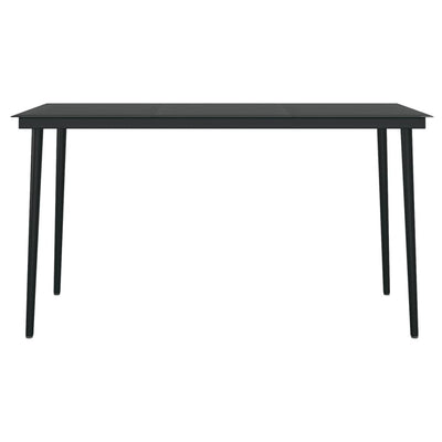 7 Piece Garden Dining Set Brown and Black Payday Deals