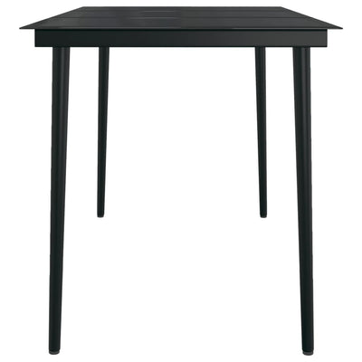 7 Piece Garden Dining Set Brown and Black Payday Deals