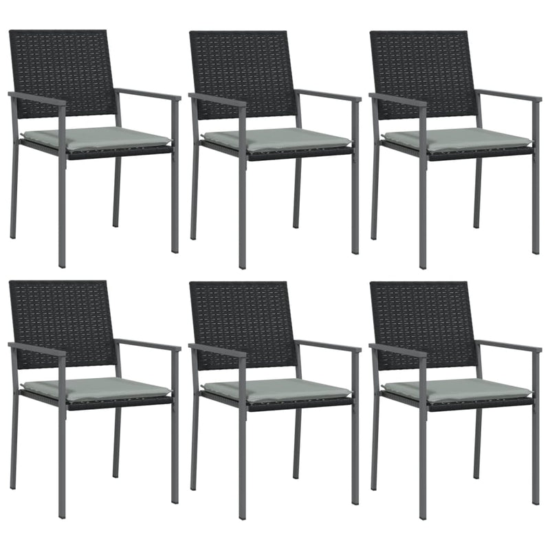 7 Piece Garden Dining Set Poly Rattan and Steel Payday Deals