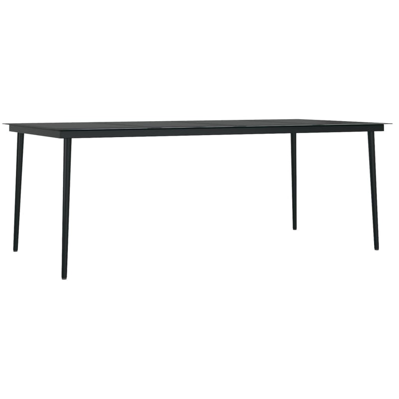 7 Piece Garden Dining Set with Cushions Black Payday Deals