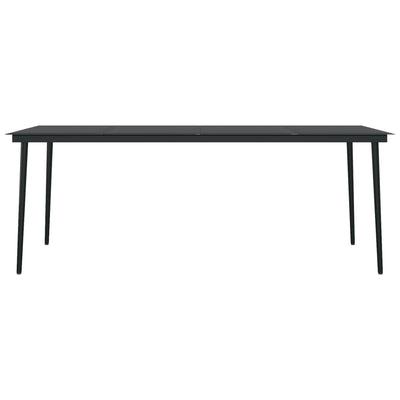 7 Piece Garden Dining Set with Cushions Black Payday Deals