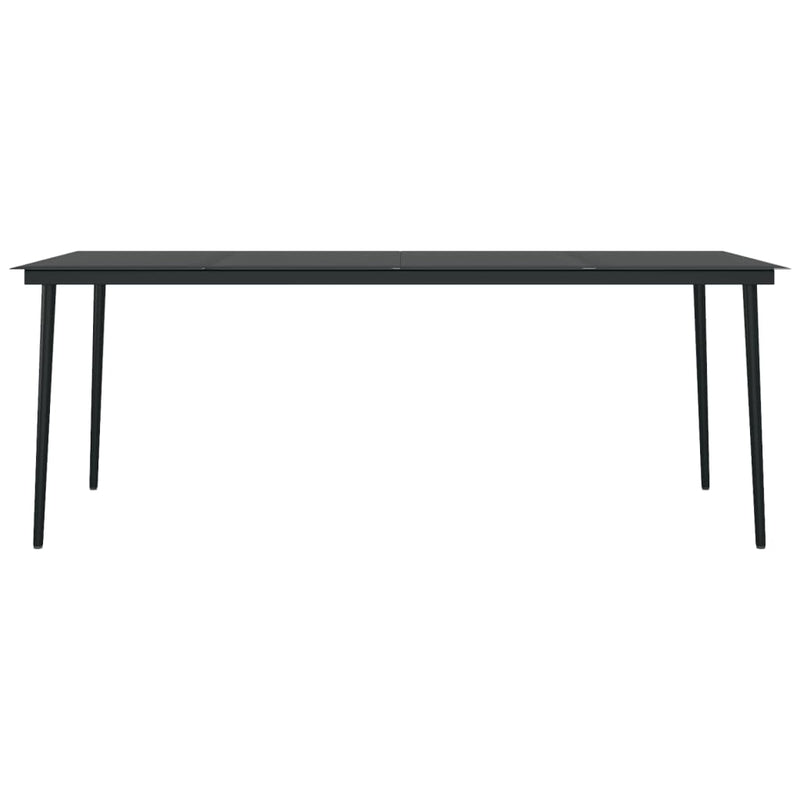 7 Piece Garden Dining Set with Cushions Black Payday Deals