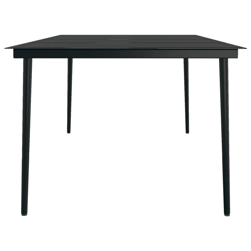 7 Piece Garden Dining Set with Cushions Black Payday Deals