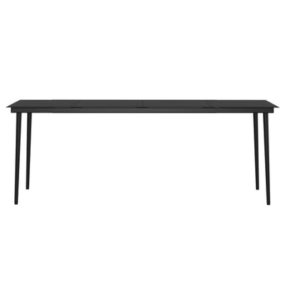 7 Piece Garden Dining Set with Cushions Brown and Black Payday Deals