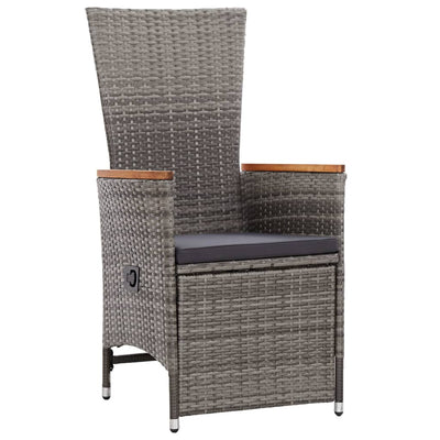 7 Piece Garden Dining Set with Cushions Grey Payday Deals