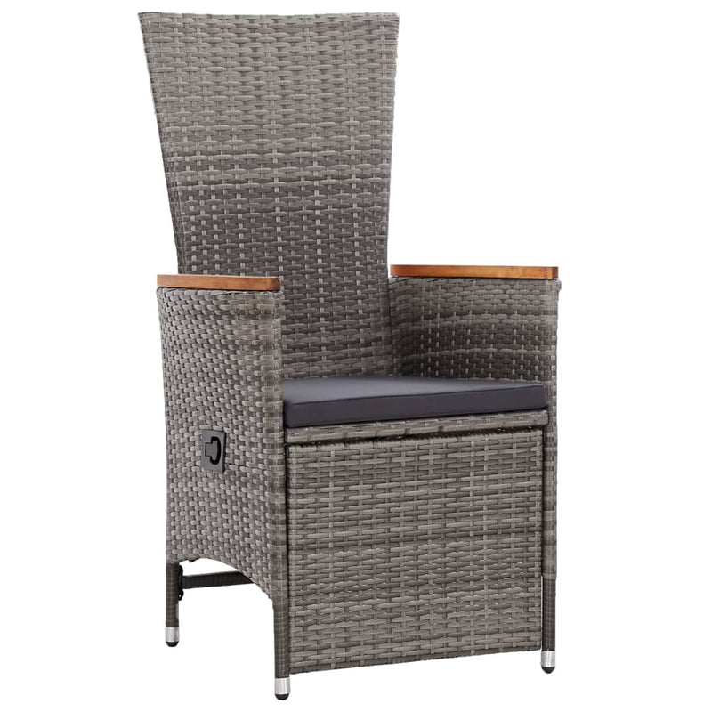 7 Piece Garden Dining Set with Cushions Grey Payday Deals