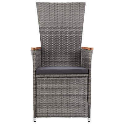 7 Piece Garden Dining Set with Cushions Grey Payday Deals