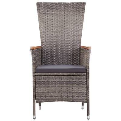7 Piece Garden Dining Set with Cushions Grey Payday Deals