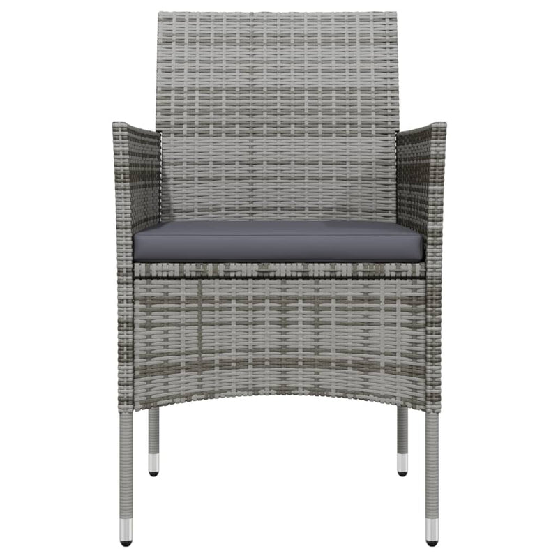 7 Piece Garden Dining Set with Cushions Grey and Black Payday Deals