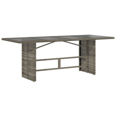 7 Piece Garden Dining Set with Cushions Grey Poly Rattan Payday Deals