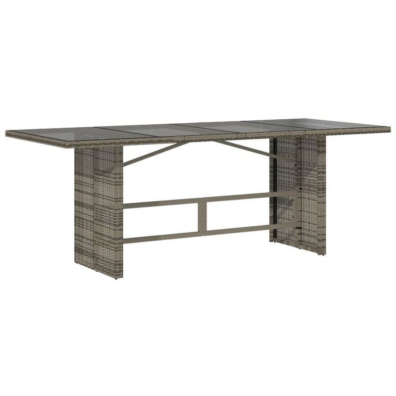 7 Piece Garden Dining Set with Cushions Grey Poly Rattan Payday Deals