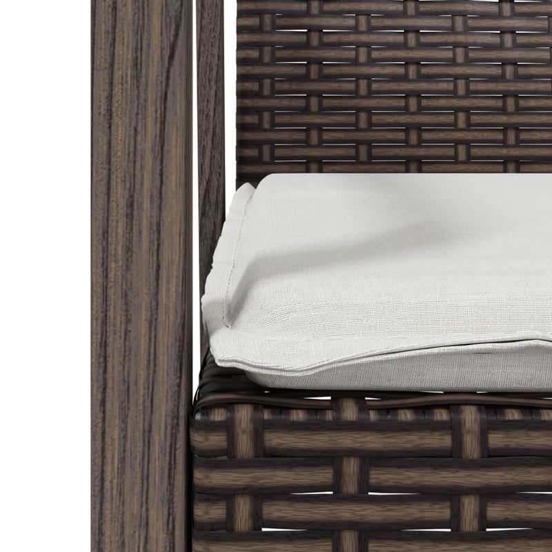 7 Piece Garden Dining Set with Cushions Poly Rattan and Steel Payday Deals