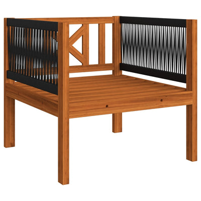 7 Piece Garden Lounge Set with Cushions Cream Solid Acacia Wood Payday Deals