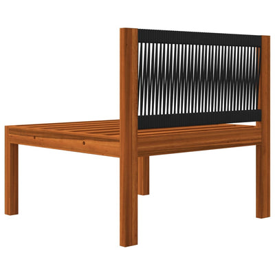 7 Piece Garden Lounge Set with Cushions Cream Solid Acacia Wood Payday Deals