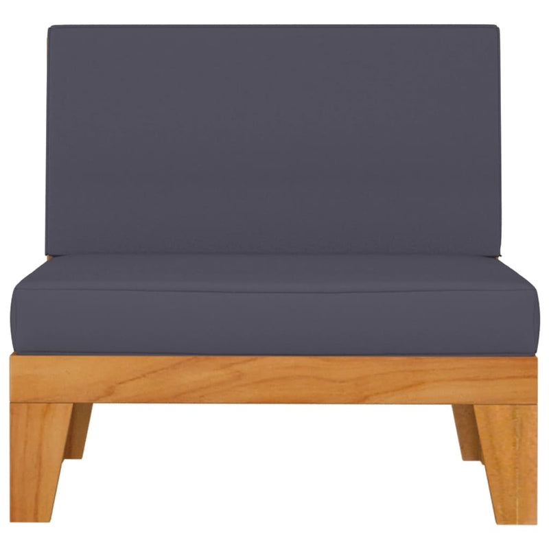 7 Piece Garden Lounge Set with Cushions Solid Acacia Wood Payday Deals