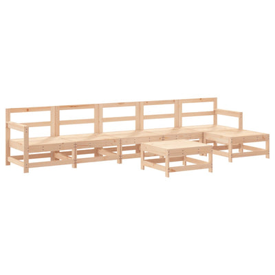 7 Piece Garden Lounge Set with Cushions Solid Wood Payday Deals