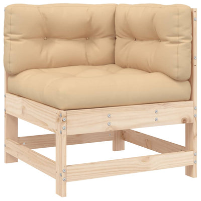 7 Piece Garden Lounge Set with Cushions Solid Wood Payday Deals