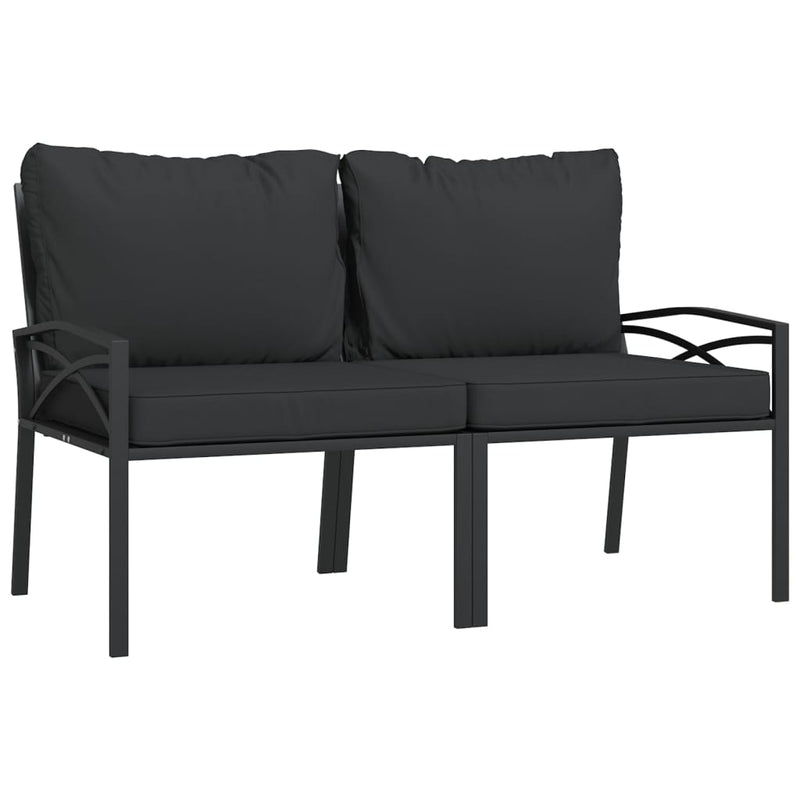 7 Piece Garden Lounge Set with Grey Cushions Steel Payday Deals