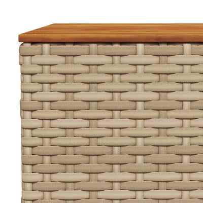 7 Piece Garden Sofa Set with Cushions Beige Poly Rattan Payday Deals