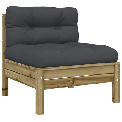 7 Piece Garden Sofa Set with Cushions Impregnated Wood Pine Payday Deals