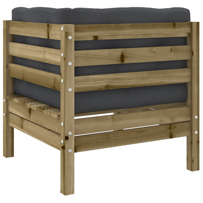 7 Piece Garden Sofa Set with Cushions Impregnated Wood Pine Payday Deals