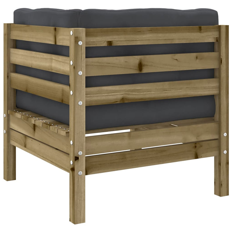 7 Piece Garden Sofa Set with Cushions Impregnated Wood Pine Payday Deals