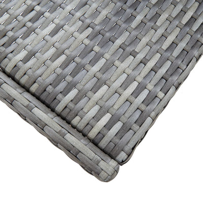 7 Piece Outdoor Bar Set with Cushions Poly Rattan Grey Payday Deals