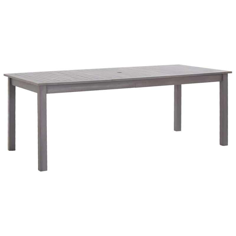 7 Piece Outdoor Dining Set Grey Solid Acacia Wood Payday Deals