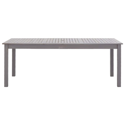 7 Piece Outdoor Dining Set Grey Solid Acacia Wood Payday Deals