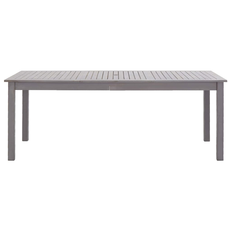 7 Piece Outdoor Dining Set Grey Solid Acacia Wood Payday Deals