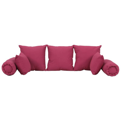 7 Piece Throw Pillow Set Pink Fabric Payday Deals