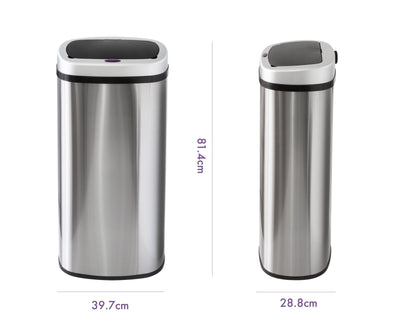 70L Stainless Steel Motion Sensor Rubbish Bin Payday Deals