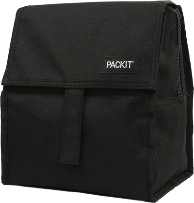 PackIt Freezable Lunch Bag Picnic Hiking Travel - Black